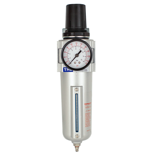 CASTAIR | Inline filter regulator combo w/gauge - 3/4"NPT | 5 micron filter