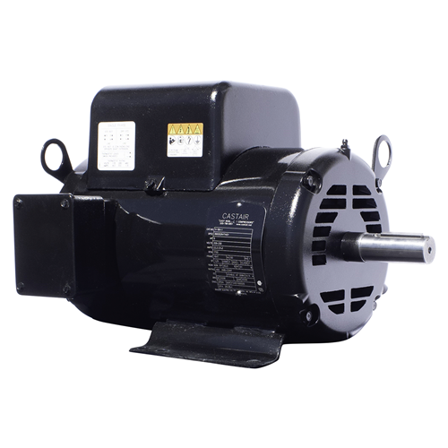 CASTAIR | Baldor 5 Hp 1-phase 208-230V  (22.2 -21.2A) w/1.25SF | 1750rpm |1-1/8-in. shaft w/  key