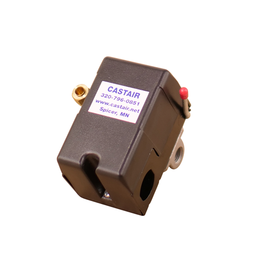 CASTAIR | Universal single stage pressure switch | 4-port (1/4"npt)  95-125psi