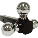 Ultra-Tow 2" Tri-Ball Hollow Tube Mount - Class 4 & Chrome
