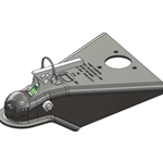 Ultra-Tow XTP Auto-Locking A-Frame Trailer Coupler - 14,000 Lb Capacity & Fits 2-5/16" Ball