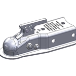 Ultra-Tow XTP Auto-Locking A-Frame Trailer Coupler - 6000 Lb Capacity, Fits 2" Ball & 3"W Channel