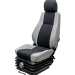 thumbnail image 2 of Geric Heavy Duty Black Canvas Seat Cover – Universal Low Back For Excavator, Loader, Tractor 2 of 6