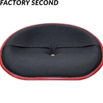 FACTORY SECOND | International Harvester HM Pan Seat - 4-Bolt Mount + Brass Ring - Black Canvas