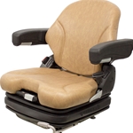 Brown Vinyl with Armrests - Air