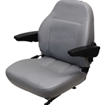 Gray Vinyl with Armrests