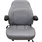 Gray Vinyl with Armrests