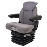 Uni Pro Case IH 71-89 Magnum/9200-9300 1061 Air Suspension Seat with Integrated Swivel | Gray Fabric