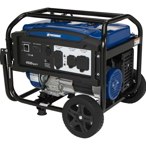 Powerhorse Portable Generator - 4500 Surge Watts & 3600 Rated Watts