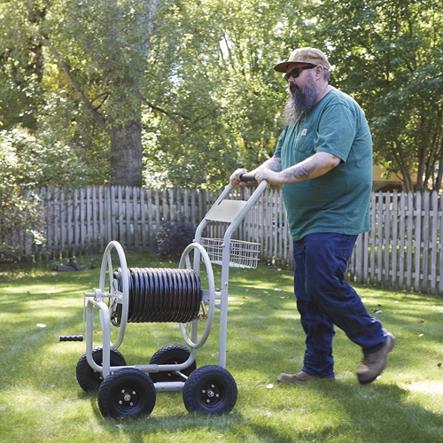 Strongway Garden Hose Reel Cart - Holds 400ft of 5/8in Hose