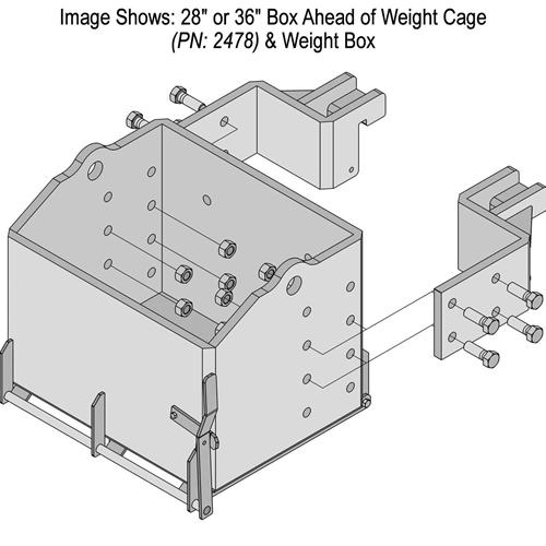 John Deere 9000-9020 4WD Series Heavy-Duty Weight Boxes