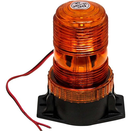 KM LED Amber Warning Beacon Light with Fixed Mount
