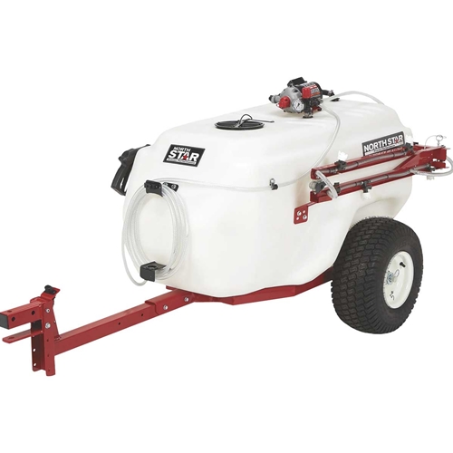 NorthStar Tow-Behind Trailer Boom Broadcast and Spot Sprayer - 101 Gal, 7 GPM & 12V DC