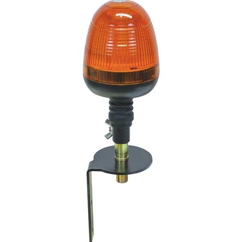 KM LED Amber Warning Beacon Light with K&M Mirror Mounting Bracket