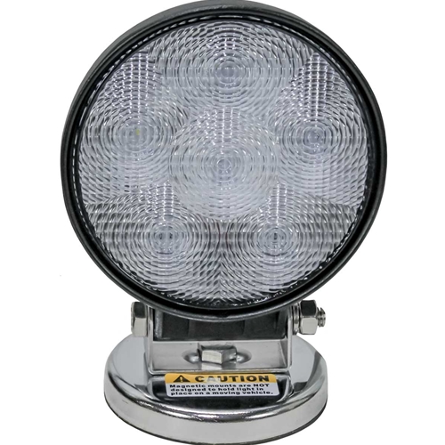 KM LED 4" Round Flood Light - Clear
