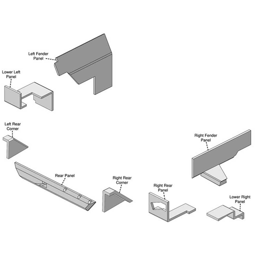 John Deere 55 Utility Series Lower Cab Kit