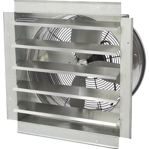 Strongway Heavy-Duty Fully Enclosed Direct Drive Shutter Exhaust Fan - 18in., 2800 CFM, 120 Volts & 4 Blades