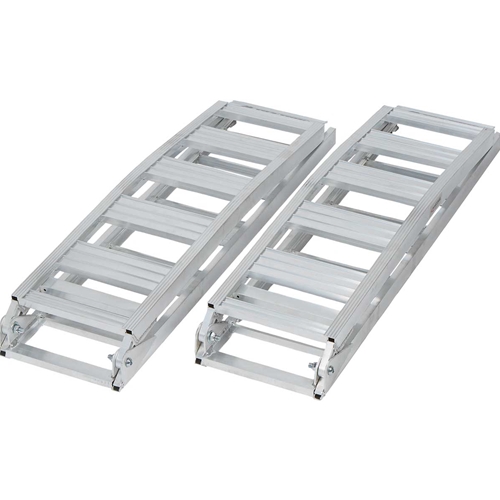 Ultra-Tow 7.5ft Folding Arched Aluminum Loading Ramp Set - 1500 Lb