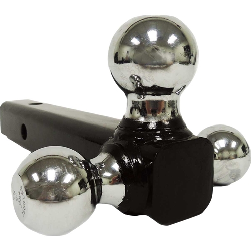 Ultra-Tow 2" Tri-Ball Solid Tube Mount - Class 4 & Chrome