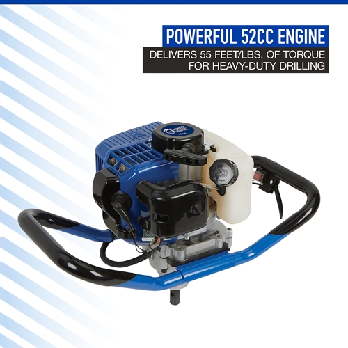 Powerhorse 1-Person Earth Auger Powerhead - 52cc 2-Cycle Gas
