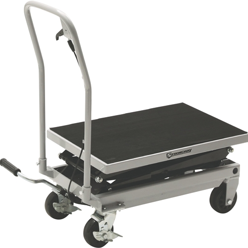 Strongway 2-Speed Hydraulic Rapid XT Lift Table Cart - 500-Lb Capacity & 50.75in Lift Height