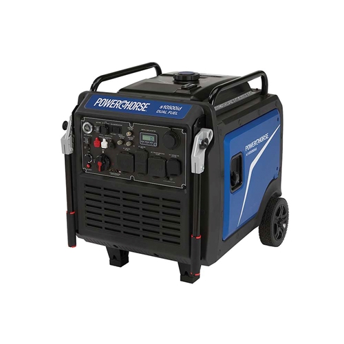Powerhorse Inverter Generator - 10,500 Surge Watt,  Dual Fuel,  Electric Start