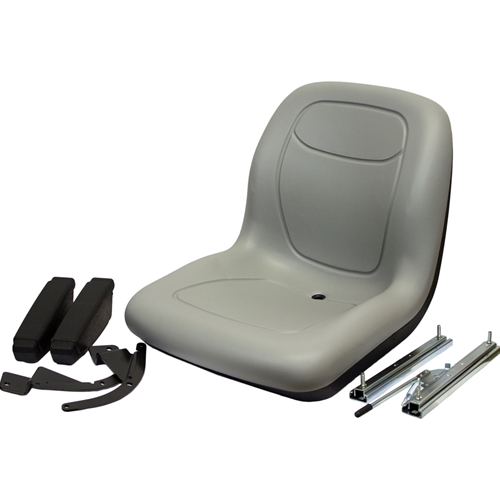 KM 125 Bucket Seat: Slides & Arms | Milsco XB180 | Tractorseats.com