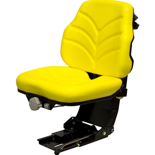 2 Piece Yellow Vinyl Tractor Seat fits John Deere