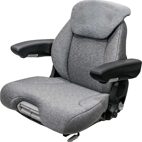 Uni Pro™ - KM 741 Seat Top Assembly - Cut/Sew Gray Fabric