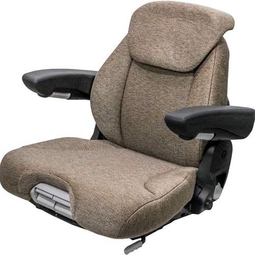 Uni Pro™ - KM 741 Seat Top Assembly - Cut/Sew Brown Fabric