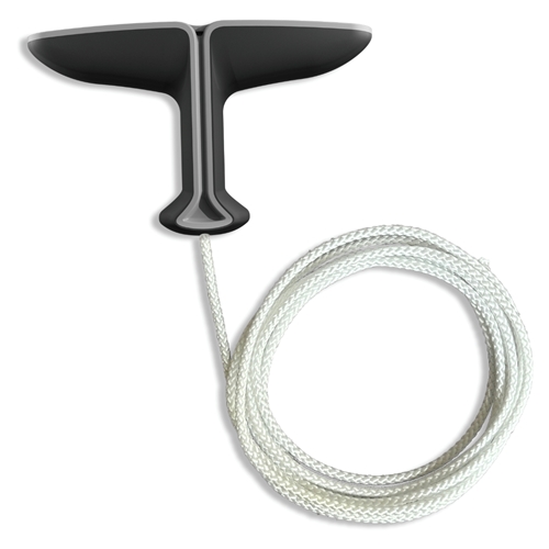 Max diamondgrip | 92 In. 3.6mm Cord | Silver and Black | Pack of 1