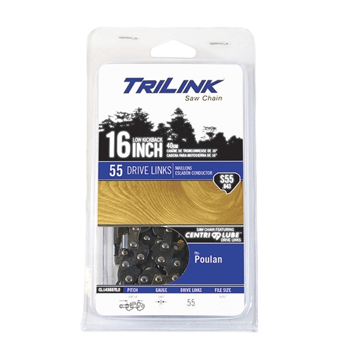 TriLink | Saw Chain | 16 In. | 55 DL | 3/8 In. LP | .043 In. | Semi-Chisel Reduced Kickback