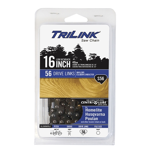 TriLink | Saw Chain | 16 In. | 56 DL | 3/8 In. LP | .050 In. | Semi-Chisel Reduced Kickback