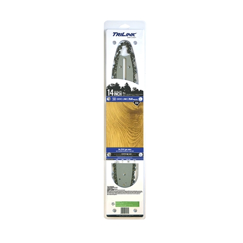 TriLink | 14 In. Bar and Chain Combo | 50 DL | 3/8 In. LP | .050 In. | Semi-Chisel Reduced Kickback