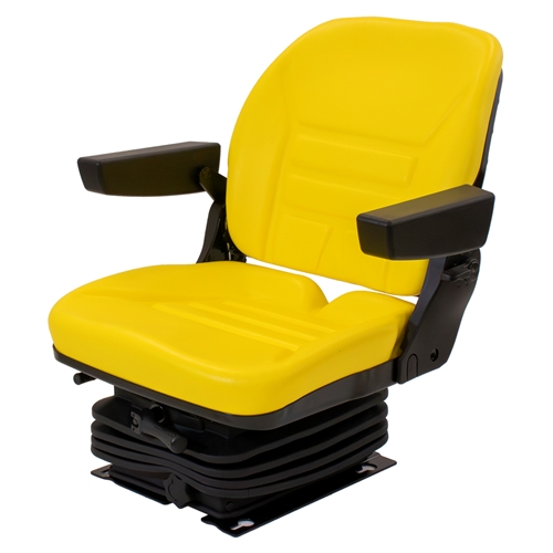 Uni Pro | Seat Top | Mechanical Suspension Seat | John Deere Tractors | Yellow Vinyl | GWG311540