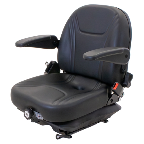 Uni Pro | Low Profile Mechanical Suspension Seat | Armrests | OPS | Black Vinyl | GWG311585