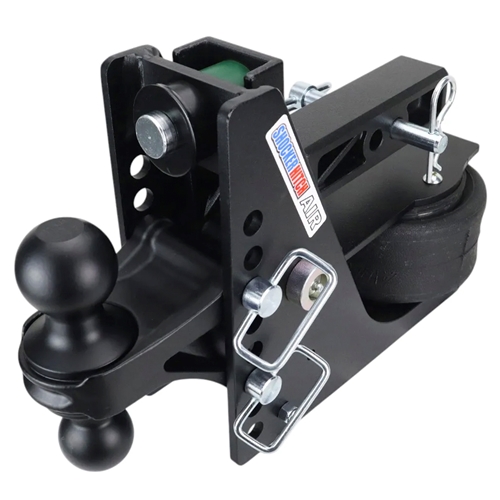 Shocker | 14K Max Air Drop Hitch | Fits 2 In. Hitch | 2 In. & 2-5/16 In. Ball | Black