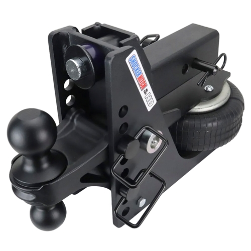 Shocker | 20K HD Max Air Drop Hitch | Fits 2-1/2 In. Hitch | 2 In. & 2-5/16 In. Ball | Black