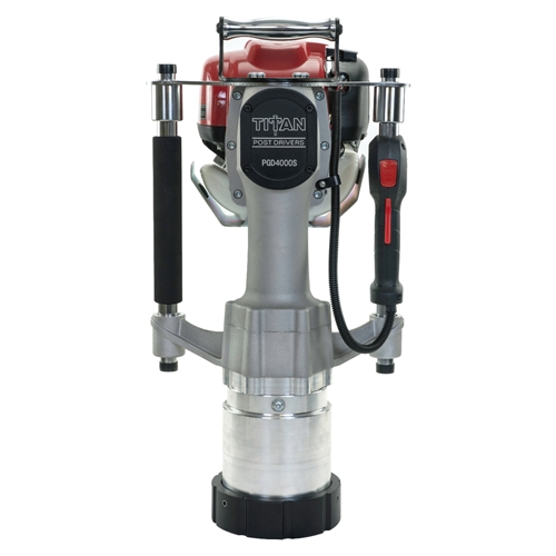Titan Post Driver | DOT Package w/ Barrel Kit, Drive Caps & Guide Rings | Gas-Powered 1.2HP Engine