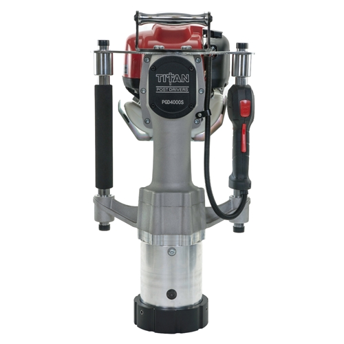 Titan Post Driver | Pro Fence Package w/ Barrel, Drive Caps | Gas-Powered 1.2HP Engine