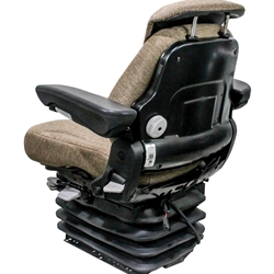 JULIUS 727KNM1 サイズ3 KM 1061 12V Air Seat | Brown/Gray/Red MSG95/741 | Tractorseats.com
